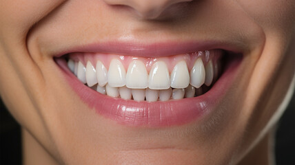 Fototapeta premium 女性の白い歯
