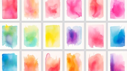 big bundle set of bright colorful watercolor background useful for any project where a platter of color makes the difference for poster brochure card