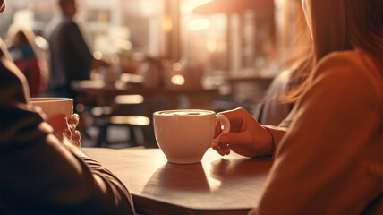 喫茶店のコーヒカップ