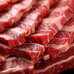 Culinary Elegance. Fresh Marbled Beef Perfectly Selected for Shabu, BBQ, and Grill