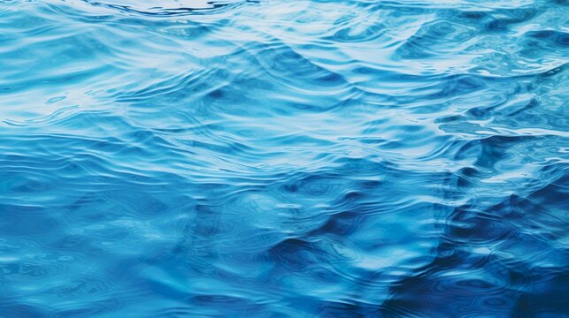 Blue ripple sea water texture or background