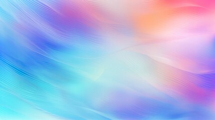 Obraz premium Holographic gradient neon vector illustration. Fashionable pastel rainbow unicorn background. Hologram colors liquid background. Translucent gradient neon holographic backdrop shimmer print.