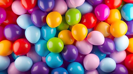 Fototapeta na wymiar seamless pattern with multicolored balloons