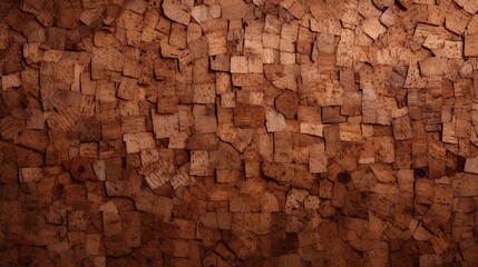 Brown cork texture board background for design - obrazy, fototapety, plakaty