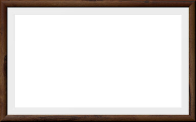 Holzrahmen im Seitenverhältnis 16 zu 10
