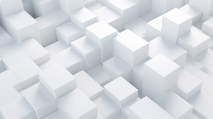 Abstract white background with squares
