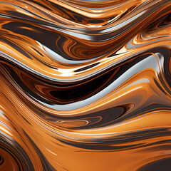 abstract representations of liquid copper forming gentle ripples