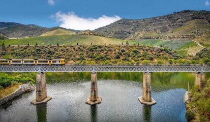Train over bridge in Tua