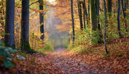 Obraz premium autumn in the forest