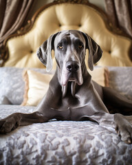 A Majestic Great Dane Captured in an Elegant Pet Photography - obrazy, fototapety, plakaty