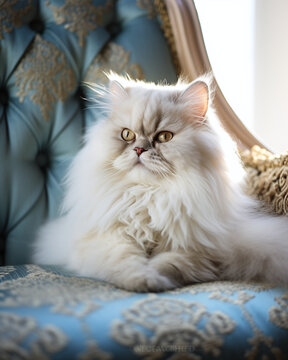 A Dignified Persian Cat Captured in an Elegant Pet Photography