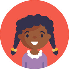Spread positivity and joy in your designs with this cheerful girl icon. Use it for greeting cards, social media posts, or children's book illustrations.