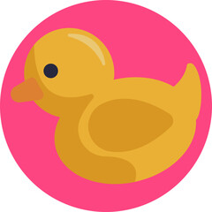 Explore the whimsical world of childhood with this charming rubber duck vector, perfect for children's illustrations and playful designs.