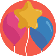 Balloon Illustration Pack: An assorted collection of vector balloons for a range of design needs, from birthdays to holidays. - obrazy, fototapety, plakaty