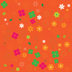 seamless pattern with flowers