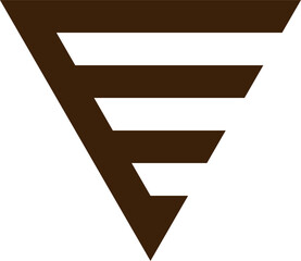 Simple Triangle Logo Outline Vector