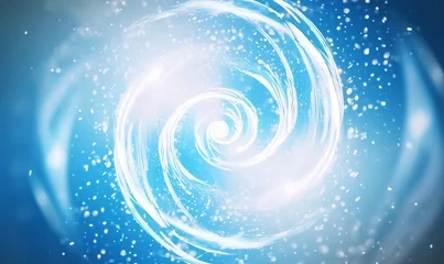 Foto op Plexiglas Bubbles spiral foam detergent. Air vortex light effect concept of cleaning and washing. illustration of a cool blurred spiral motion, Generative AI © Imagery Innovators