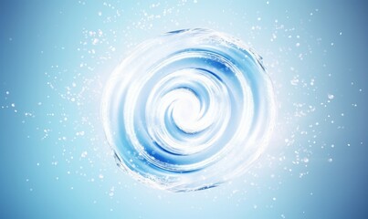 Bubbles spiral foam detergent. Air vortex light effect concept of cleaning and washing. illustration of a cool blurred spiral motion, Generative AI - obrazy, fototapety, plakaty