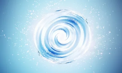 Draagtas Bubbles spiral foam detergent. Air vortex light effect concept of cleaning and washing. illustration of a cool blurred spiral motion, Generative AI © Imagery Innovators