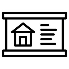 house advertisement icon