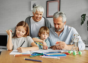 grandchild family child grandparent grandfather grandmother homework education home together...