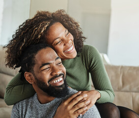 woman couple man happy happiness  love black young lifestyle together romantic boyfriend girlfriend laughing hug - obrazy, fototapety, plakaty