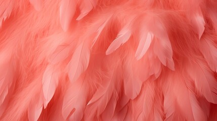Pink feather pattern texture background, pastel soft fur feather