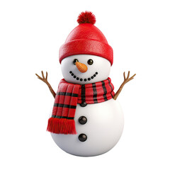 Christmas snowman AI generative