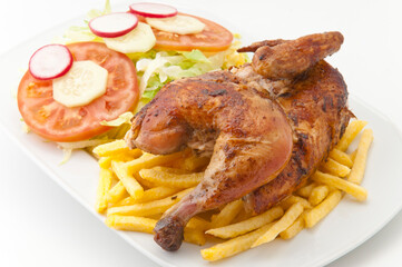 1/2 pollo asado a la parrila