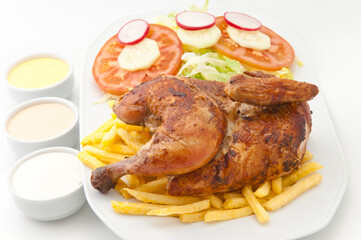 1/2 pollo asado a la parrila