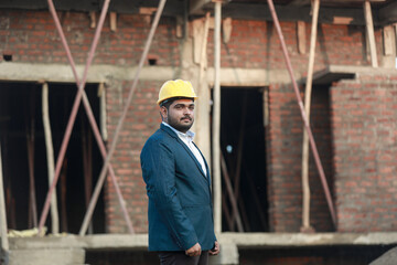 Fototapeta na wymiar Portrait of civil engineer