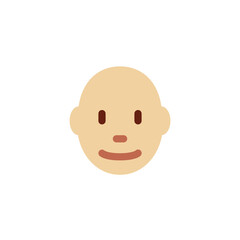 Woman: Medium-Light Skin Tone, Bald