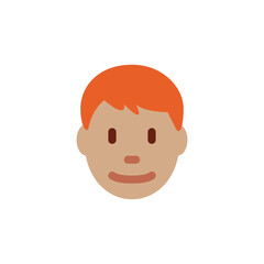 Man: Medium Skin Tone, Red Hair