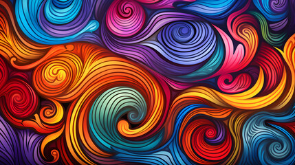 Fototapeta na wymiar abstract colored background with spirals