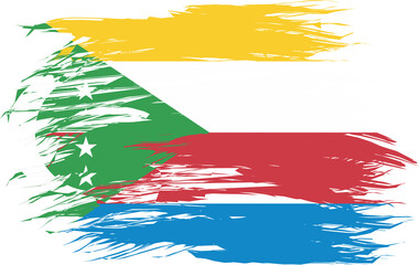 Comoros State Flag Abstract Shape