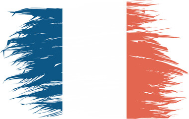 France State Flag Abstract Shape