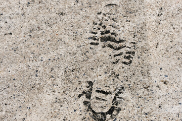 footprint in sand