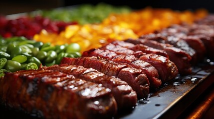 Contemporary restaurant specializing in steaks, barbecues, and grills.
