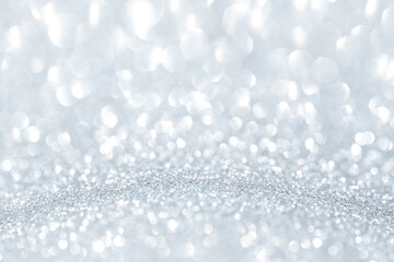 Abstract glitter silver background with copy space
