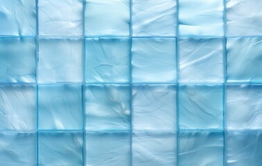 A Vivid Close-Up of a Mesmerizing Blue Glass Tile Wall