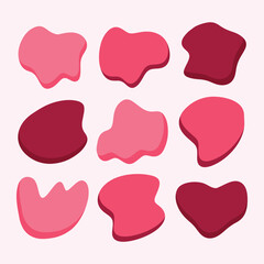 abstract fluid hand drawn organic shapes	