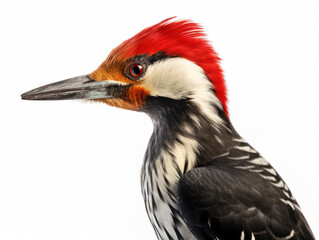 Woodpecker Studio Shot Isolated on Clear White Background, Generative AI