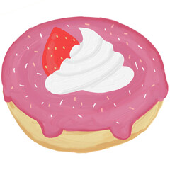 strawberry donut 