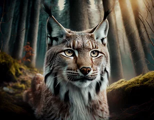 Poster portrait of a lynx © Okko