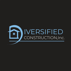 Diversified Construction Logo Design. Vector Logo Design.