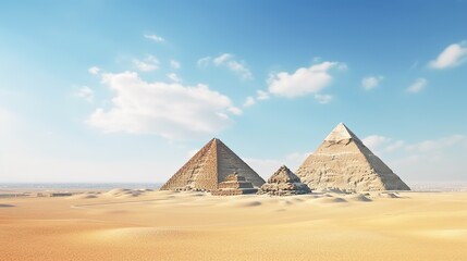 Fototapeta na wymiar marvelous pyramids of Giza in Egypt.