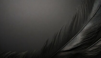 abstract black feather background texture with copy space - obrazy, fototapety, plakaty