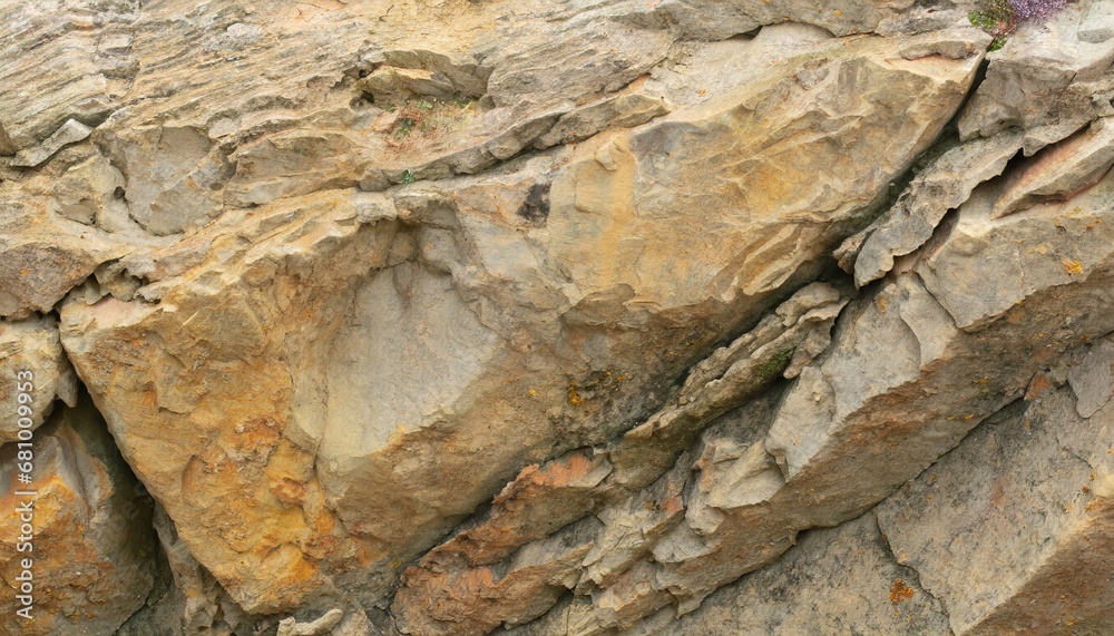 Wall mural the texture of the mountain close up light brown stone background grunge background rock texture