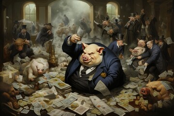 A Wealthy Pig: Luxurious Dreams of a Swine