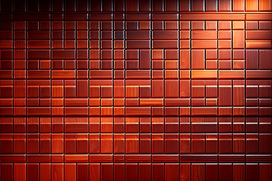 Fototapeta Red Wood brick wall background